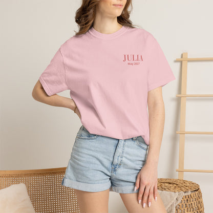 P02 - T-Shirt - personalized "The Bride" back print