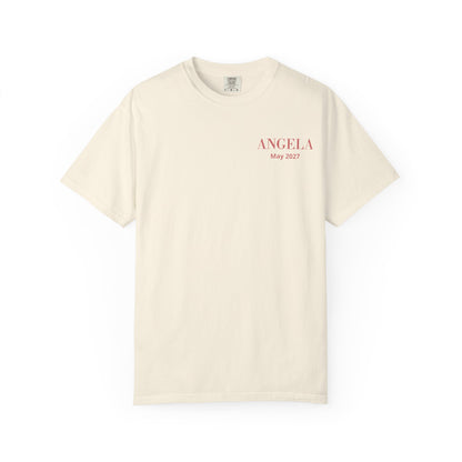 P01 - T-Shirt - personalized "The Bride" back print