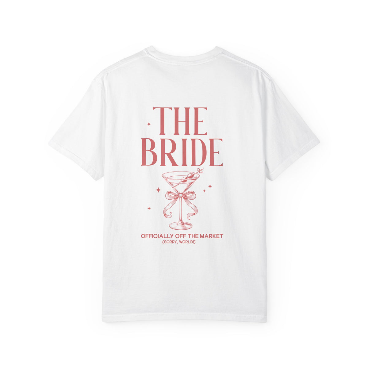 P01 - T-Shirt - personalized "The Bride" back print
