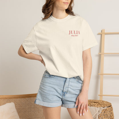 P02 - T-Shirt - personalized "The Bride" back print