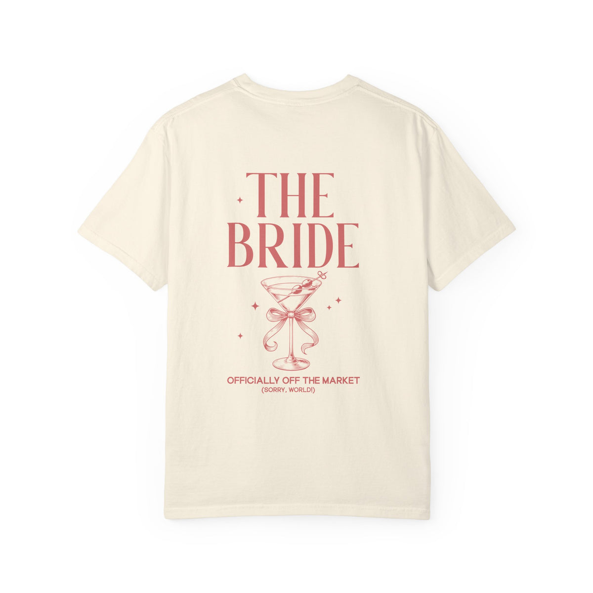 P01 - T-Shirt - personalized "The Bride" back print