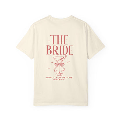 P01 - T-Shirt - personalized "The Bride" back print
