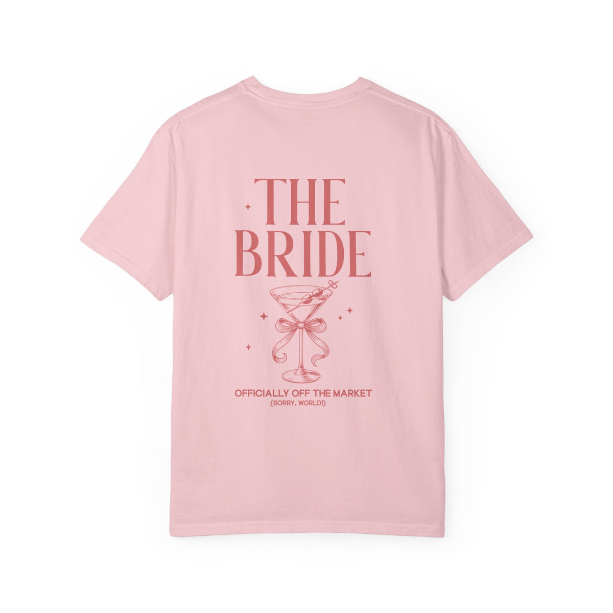 P01 - T-Shirt - personalized "The Bride" back print