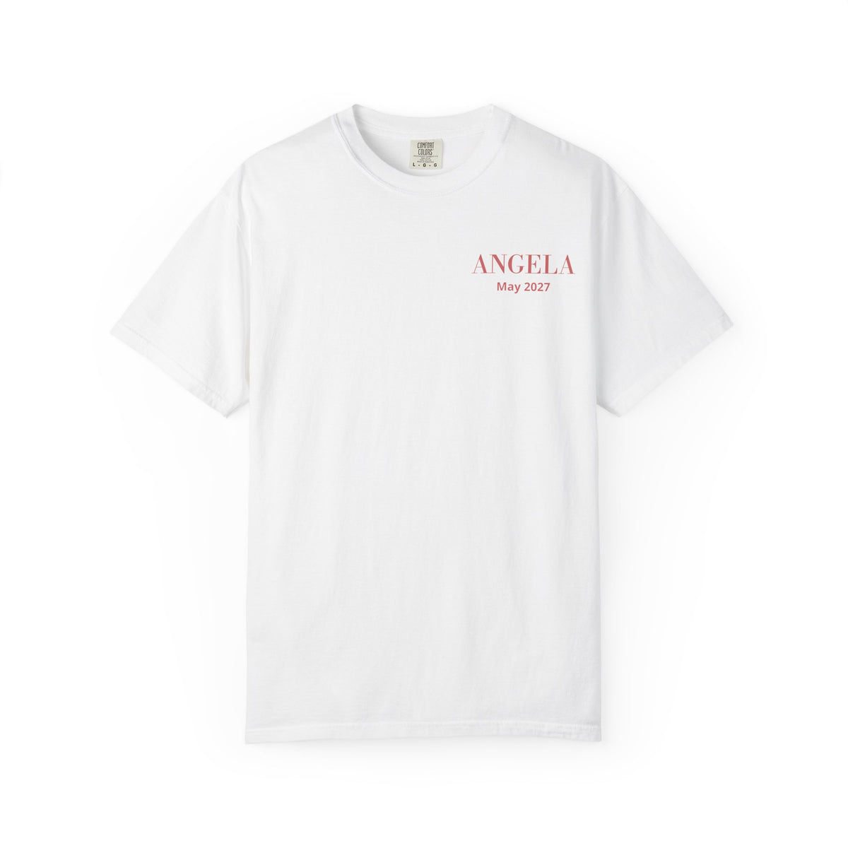 P01 - T-Shirt - personalized "The Bride" back print