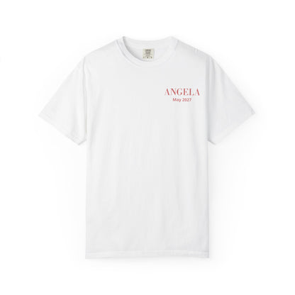P01 - T-Shirt - personalized "The Bride" back print