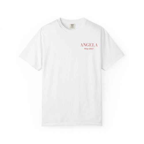 P01 - T-Shirt - personalized "The Bride" back print
