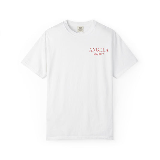P01 - T-Shirt - personalized "The Bride" back print
