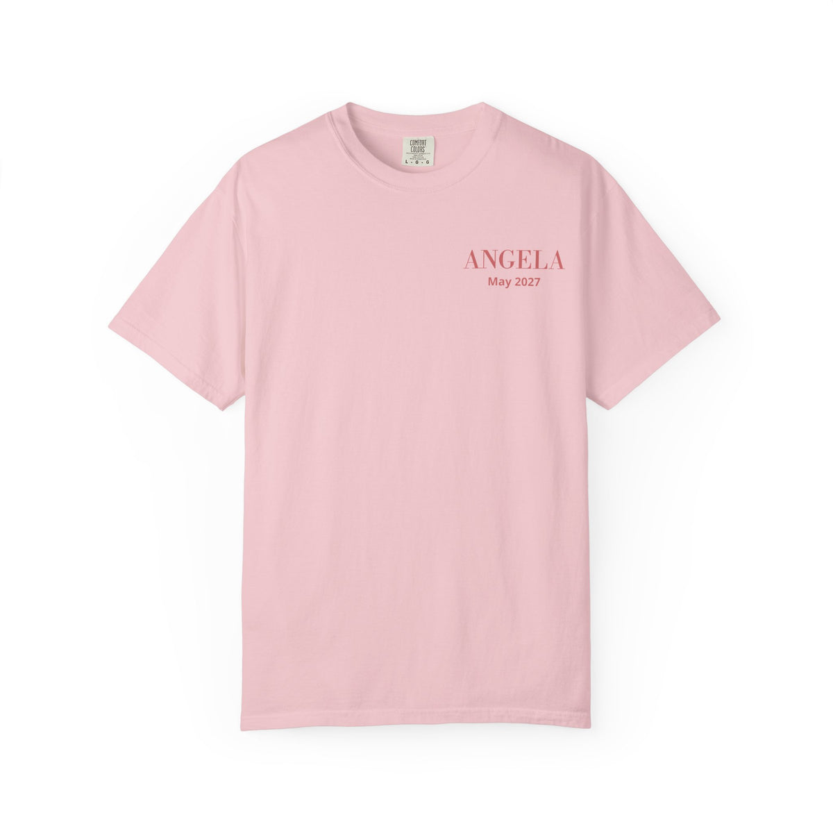 P01 - T-Shirt - personalized "The Bride" back print