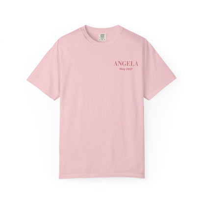 P01 - T-Shirt - personalized "The Bride" back print