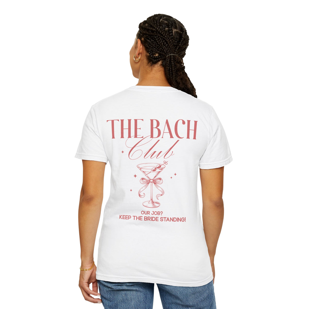 P01 - T-Shirt - personalized "The Bride" back print